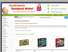 Tablet Screenshot of goedkoopstespeelgoedwinkel.nl